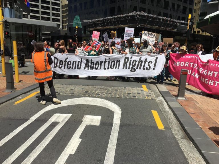 Antifa at anti-abortion march